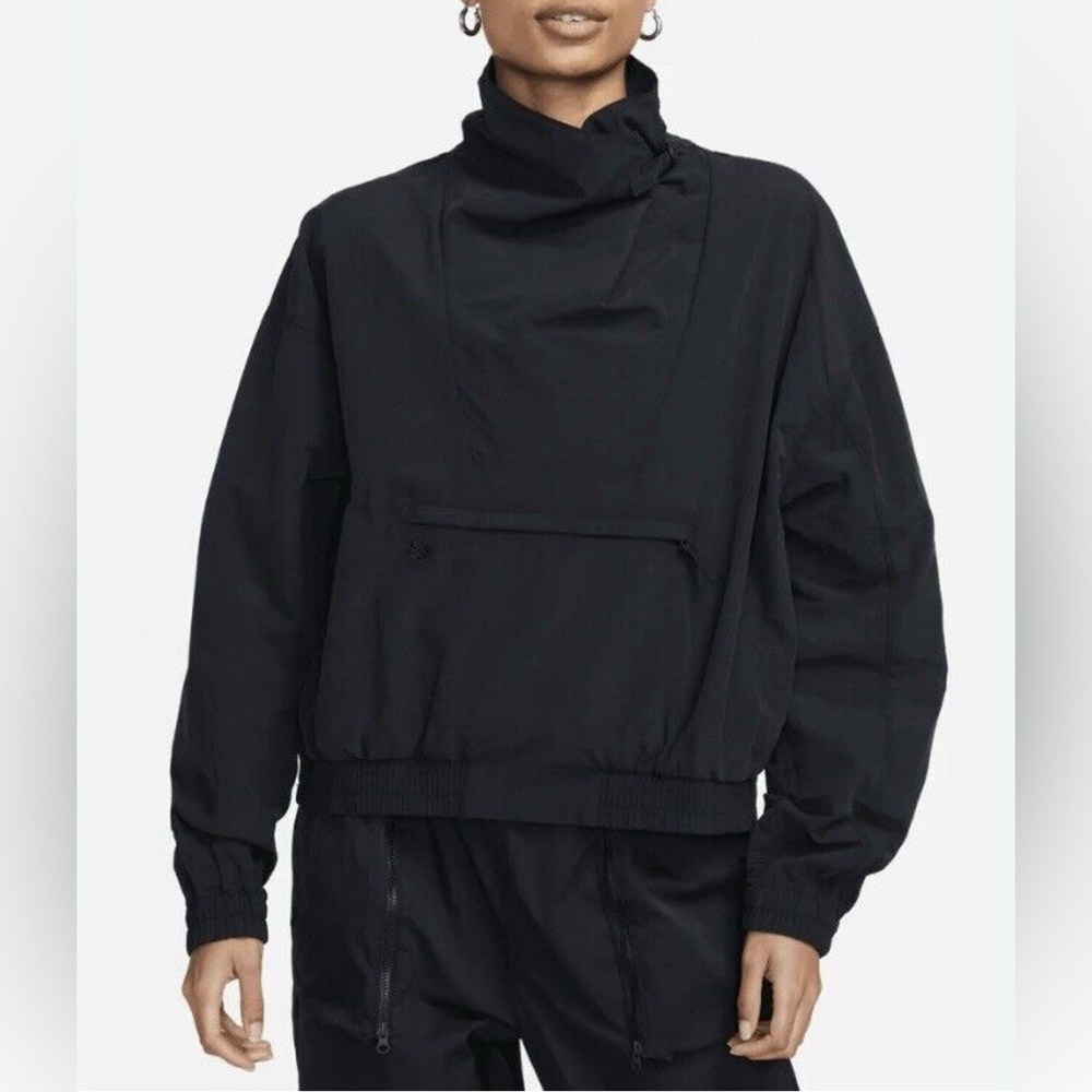 Nike Women's Sportswear Tech Pack Woven Pullover Jacket In Black Size Medium New